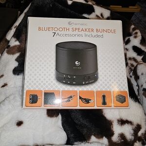 Ematic Black Bluetooth Speaker Bundle